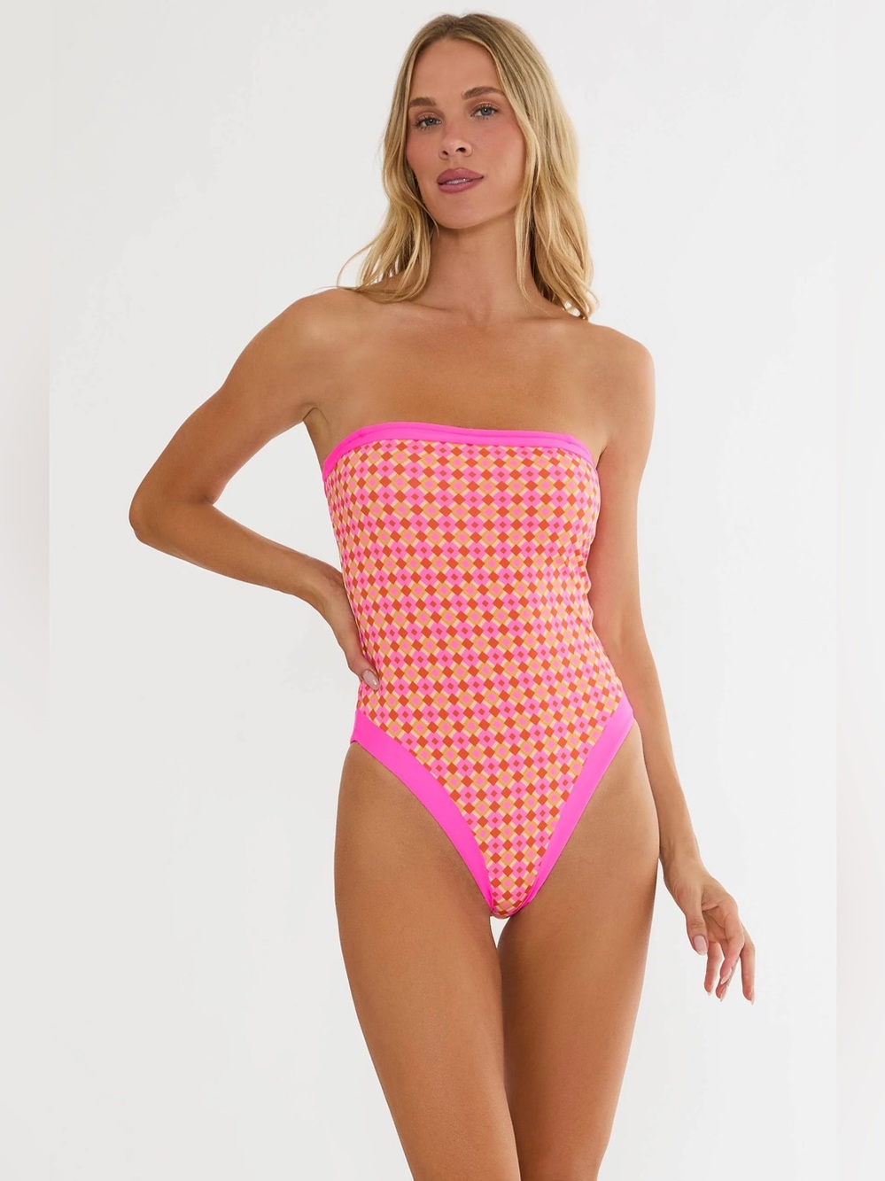 NWT Beach Riot Ambrose One Piece Citrus Tile